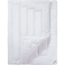 Microfaserbettdecke SCHLAFGUT "Premium", weiß, B:155cm L:220cm, Bettdecken Bezug: 100% Baumwolle. Bettdecken Füllung: 100% Polyester, Bettdecken, Bettdecke, 135x200, 155x220 cm und weitere Größen, Sommer oder Winter