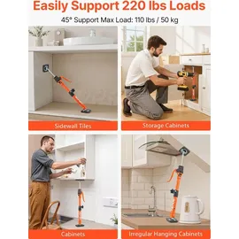 Vevor Deckenstütze Stahl 40–60cm beige/orange