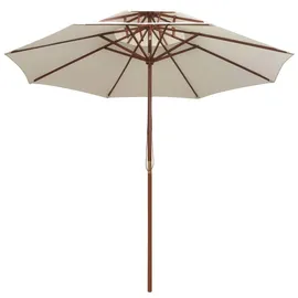 furnicato Doppeldeck 270 x 270 cm Cremeweiß