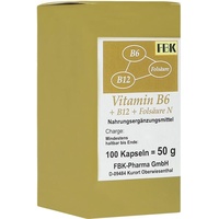 FBK-Pharma GmbH Vitamin B6+b12+folsäure N Kapseln