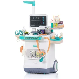 Chipolino Kinderspielzeug-Set Arzt 26-teilig Geräusche, Licht, Arztutensilien weiß