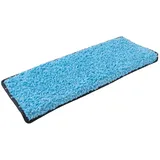 Karat Shaggy Stufenmatte Barcelona Rechteckig 23,5 x 65 cm Hellblau