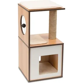 VESPER V-Box small 37 x 37 x 72,5 cm walnuss