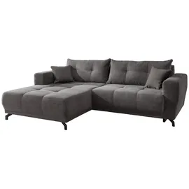 MID.YOU Eckcouch Cord 4-Sitzer Grau