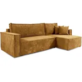 petits-meubles Ecksofa, Ezekiel 3 Sitzplätze Gelb