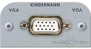 Kindermann VGA Anschlussblende mit Lötanschluss