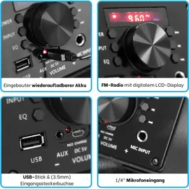 Pyle Audio PA Lautsprecher mehrfarbig