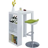VCM Bartisch Oktola 80 x 50 cm Weiß