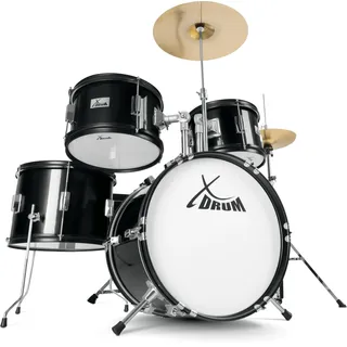 XDrum Junior Pro Kinder Schlagzeug Black Sparkle inkl. Schule