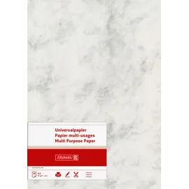 Brunnen Multifunktionspapier Universalpapier Marmor | A4, 160 g/m2, grau, 25 Blatt