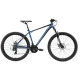 Bikestar Hardtail Aluminium MTB 27.5 Zoll (69,85cm), Blau Silber