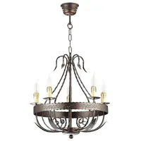 Licht-Erlebnisse LE18511 Pendelleuchte Loara E14 aus Metall in Kupfer
