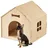 Relaxdays Indoor Hundehütte zum selber bauen Hellbraun