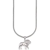 Bruno Banani Kette mit Anhänger »Schmuck Geschenk Halskette Löwe Venezianerkette«, 16562865-0 edelstahlfarben
