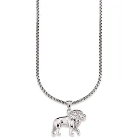 Bruno Banani Kette mit Anhänger »Schmuck Geschenk Halskette Löwe Venezianerkette«, 16562865-0 edelstahlfarben