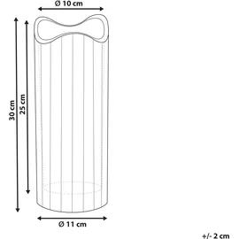 Beliani Blumenvase Glas rosa