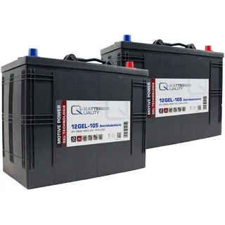 Quality Batteries Ersatzakku für Kärcher Reinigungsmaschinen Scheuersaugmaschinen Gel Batterie 24V 105Ah (2 Stück)