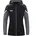 Damen Kapuzenjacke schwarz/anthra light 44