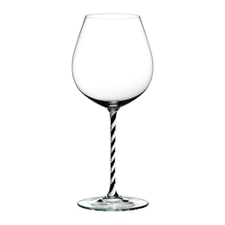RIEDEL Glas Rotweinglas Fatto A Mano Old World Pinot Noir B&W Twisted, Kristallglas weiß