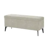 Wohnwert Bettbank mit Stauraum Dormian ¦ beige ¦ Maße (cm): B: 122 H: 52,5 T: 42.0