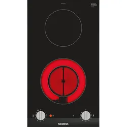 Glaskeramik Kochfeld/Herdplatte 2 Zone(n) iQ300 ET375CFA1E autarkes Domino 30cm 