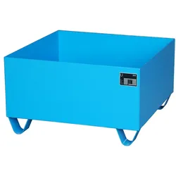 BAUER Südlohn BAUER Stahl Auffangwanne für 200 Liter Fass, Lichtblau, 210 Liter