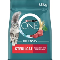 Purina ONE Bifensis Katzenfutter sterilisiert Erwachsene mit Ochse, 4 Beutel à 2,8 kg