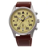 ORIENT RA-KV0503Y10B Militäruhr Flight Style Lederarmband