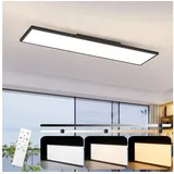 ZMH Nettlife LED Panel Deckenleuchte 120x30CM 40W mit Fernbedienung, Dimmbar, LED fest integriert, Dimmbar Flach Deckenlampe für Wohnzimmer Schlafzimmer Küche Flur weiß cm