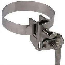 1St. Dehn 540100 Antennen-Bandrohrschelle D 16-168mm NIRO mit Anschluss für Rd 6...