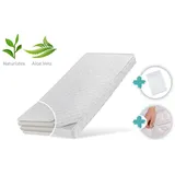 Kids Collective Kindermatratze 80x180 cm Latex Deluxe mit Aloe Vera-Bezug, Spannbettlaken und Zwei Härtegraden, 10 cm hoch, Kindermatratze 80 x 180 Matratze für Kinderbett, Körpergewicht bis 60kg