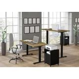 homlando Schreibtisch Bimotion 1S Schwarz / Eiche