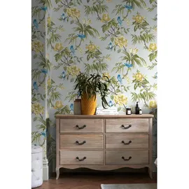 NEXT Birds & Blooms Vliestapete 10 m x 0,64 m 1 St Grau 34193