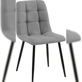 CLP Esszimmerstuhl Tilde Polyester grau 4er Set
