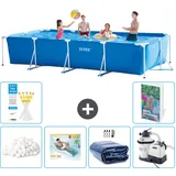 Rechteckiger Frame Pool - 450x220x84 Cm - 7-teilig  S5