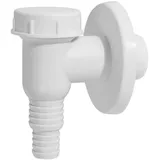 Alcaplast APS2 Geräte Siphon weiß Abwasseranschluss für Waschmaschine, Spülmaschine, Wärmepumpentrockner