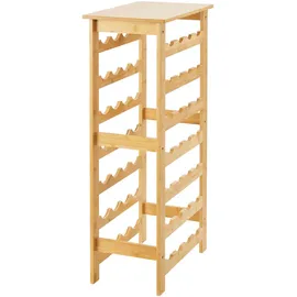 [en.casa] Weinregal Äänekoski 94x47x29 cm Bambus Natur