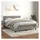 vidaXL Boxspringbett mit Matratze Hellgrau 140x200 cm Samt