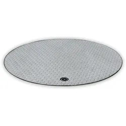 Hailo Schachtabdeckung HS8-R Edelstahl rund tagwasserdicht und geruchssicher Klasse B 125kN 800x800mm