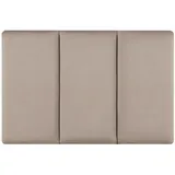 neu.haus Wandkissen 60 x 30 cm hellgrau 3-tlg.