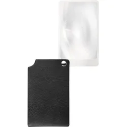 ESCHENBACH OPTIK Einschlaglupe "visoPOCKET", schwarz, B:7,4cm H:4,8cm, Lupen, mit großem Sehfeld mit superflacher Linse