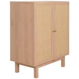 Mendler Highboard 98 x 79 x 42 cm Natur / Beige