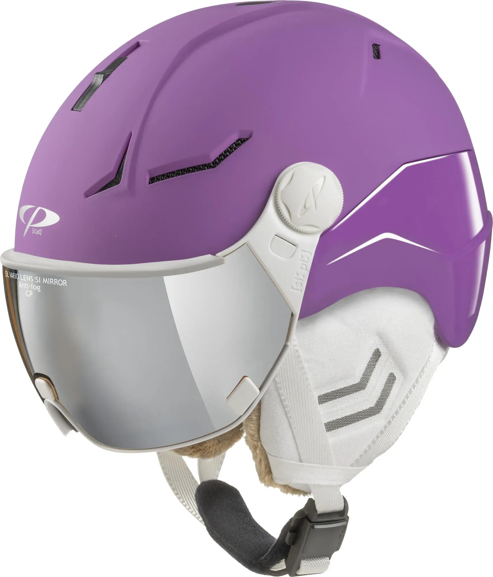 CP Helmets Coya+ viola s.t. / viola shiny dl vario silver mirror 56-58