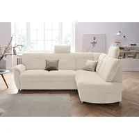 sit&more Ecksofa SIT & MORE "Sonoma L-Form", beige (creme), B:246cm H:91cm T:176cm, Kunstleder SOFTLUX;Luxus-Microfaser ALTARA NUBUCK (100% Polyester);Luxus-Microfaser (90% Polyester, 10% Polyamid), Sofas, Ecksofa, wahlweise mit Bettfunktion und Bettkasten