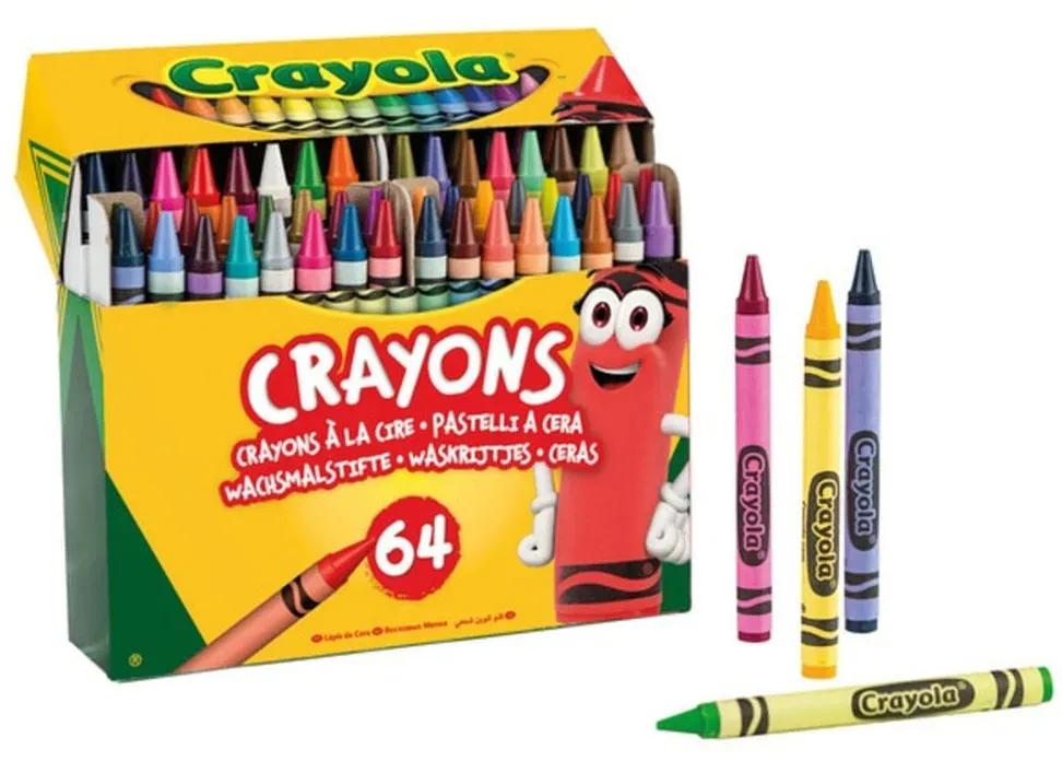 Crayola Bunte Wachstifte – 64 Stück inklusive Spitzer