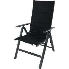Greemotion Grenada Klappsessel 61 x 67 x 110 cm anthrazit/schwarz
