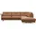 flexlux Ecksofa FLEXLUX "Glow, super bequem durch hochwertigem Sitzaufbau mit Federkern, L-Form", braun (modern cognac braun), B:268cm H:81cm T:224cm, 100% Echteder, Sofas, Ecksofa, Skandinavisches Design, In hochwertiger Verarbeitung