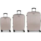 GABOL Mercury Koffer-Set 3-tlg. grau/taupe/türkis