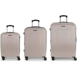 GABOL Mercury Koffer-Set 3-tlg. grau/taupe/türkis