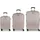 GABOL Mercury Koffer-Set 3-tlg. grau/taupe/türkis